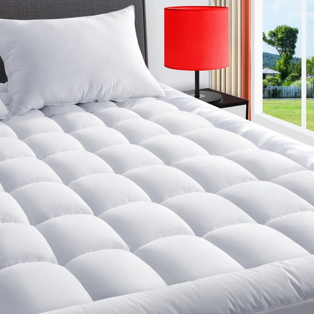 TexArtist cooling mattress pad with 4D spiral fiber technology